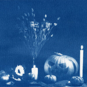 Nature morte d’automne et d’Halloween (recto-verso)